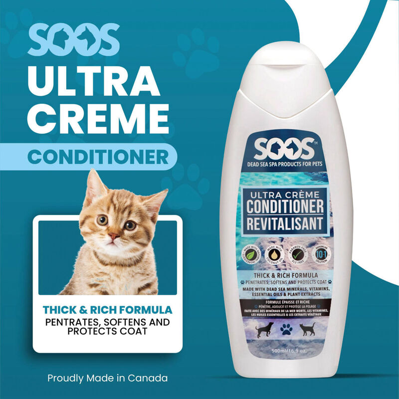 Soos Pets, Ultra Crème Pet Conditioner- 500ML image number null